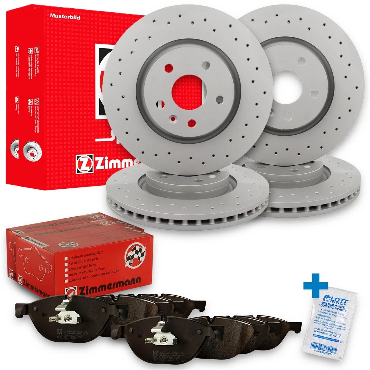 Якісні гальмівні колодки та диски Zimmermann для BMW 3 Touring (E91) Якісні гальмівні колодки та диски Zimmermann для BMW 3 Touring (E91)